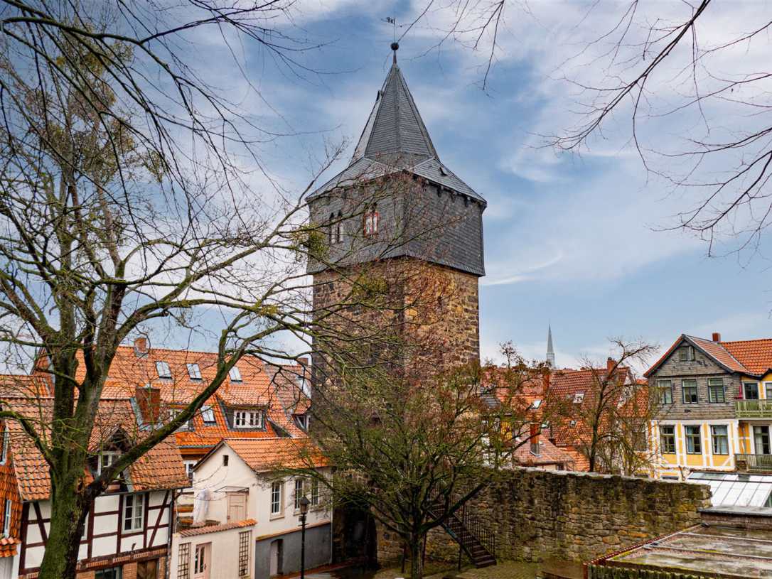 historische bauwerke, deutschland, hildesheim, kehrwiederturm