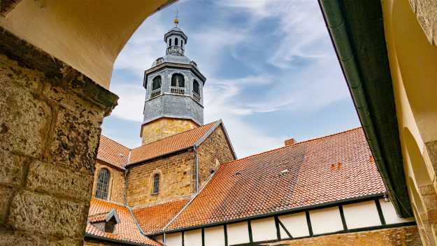 historische bauwerke, deutschland, hildesheim, st. mauritius, mauritiuskirche