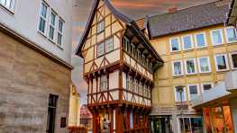 historische bauwerke, deutschland, hildesheim, umgestülpter Zuckerhut