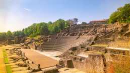 historische bauwerke, frankreich, lyon, antikes theater, römisches theater, fourière
