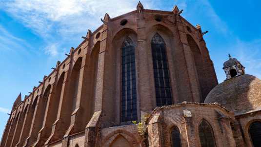 Backsteingotik in ihrer schönsten Ausprägung ist an der Jakobinerkirche von Toulouse zu bewundern historische bauwerke, frankreich, toulouse, jakobinerkirche, couvent des jacobines