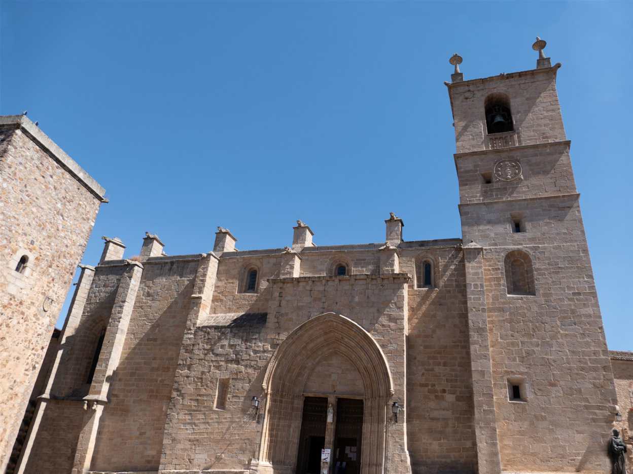 historische bauwerke, spanien, cáceres, konkathedrale, kirche, santa maria