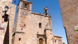 historische bauwerke, spanien, cáceres, kirche san mateo