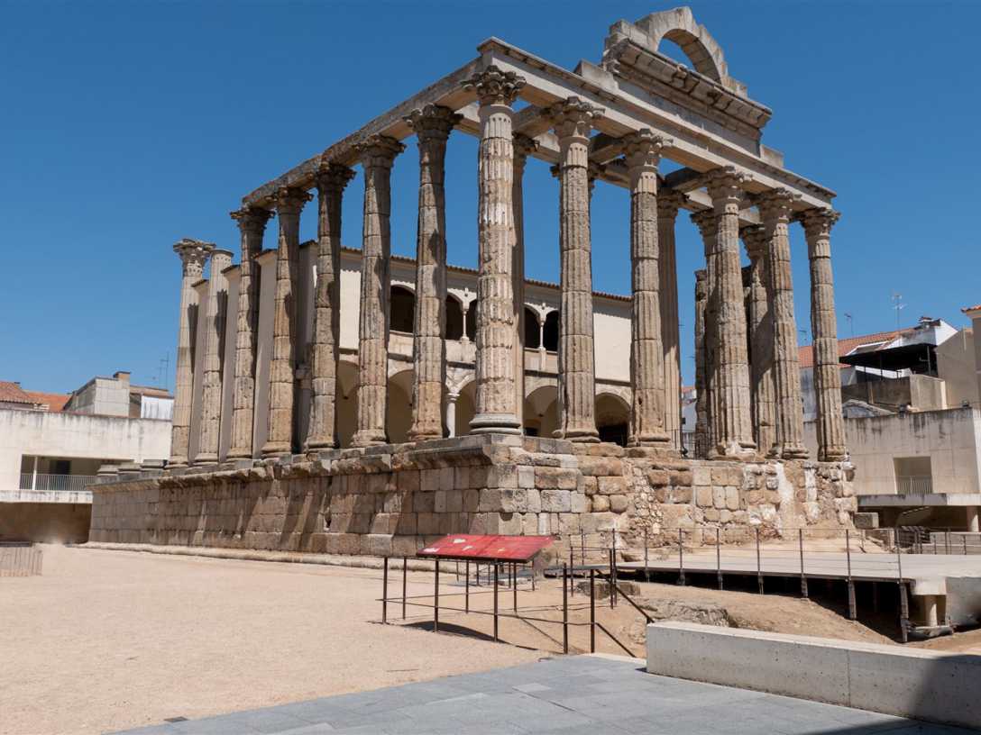 Historische Bauwerke, Spanien, Merida, Tempel, römisch