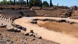 historische bauwerke, spanien, mérida, theater, römisch, antik, feste, festivals, konzerte