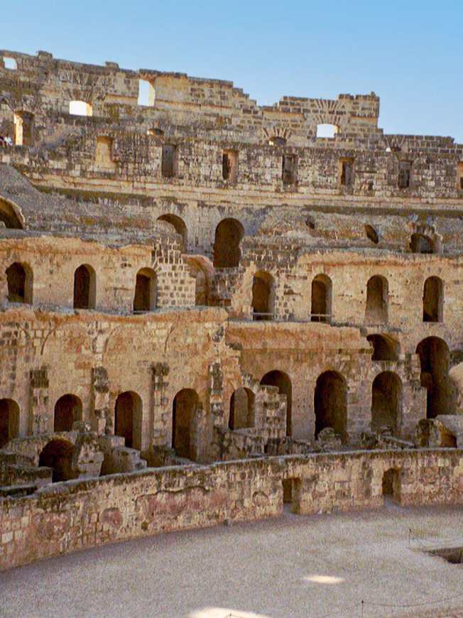 Historische Bauwerke, Tunesien, El Djem, römisch, Amphitheater